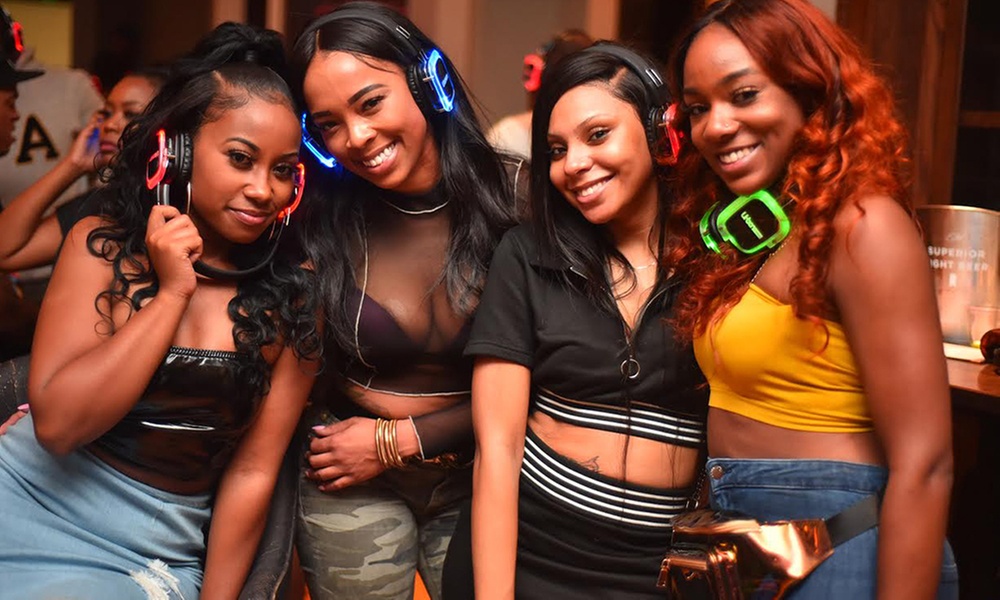 Join the ultimate silent party with headphone rental for 1, 2, or 4