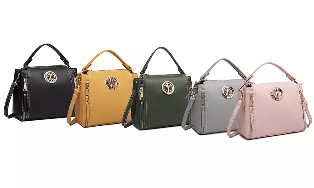 Leather Look Practical Large Capacity Crossbody Bag - Primary Image