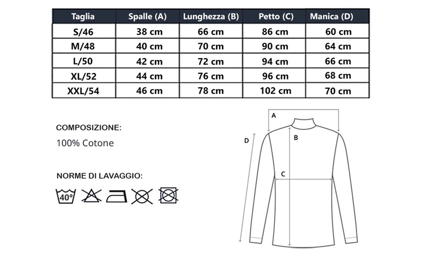 Image 2: 2 maglie lupetto da uomo a manica lunga in cotone