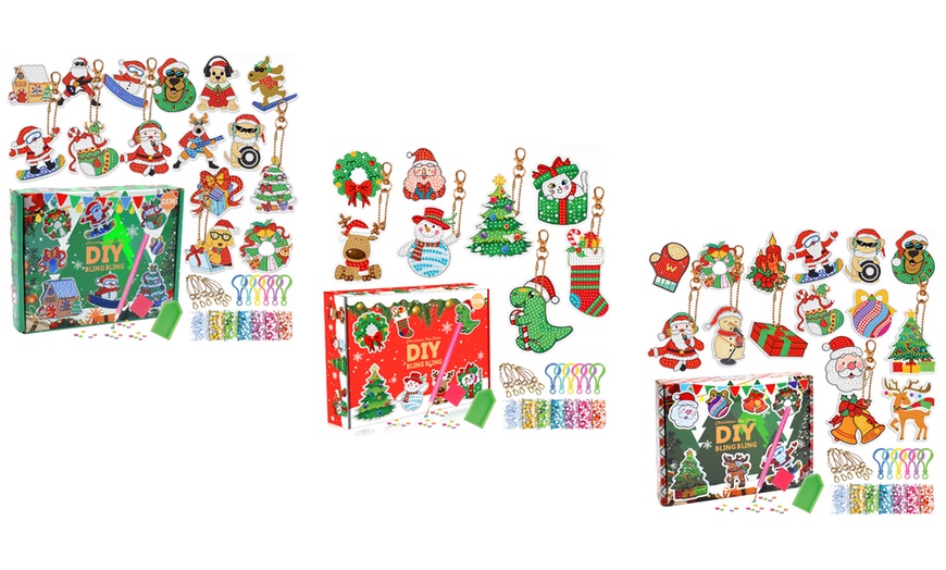 Image 1: Festive Design Diamond Stickers