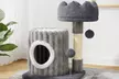 53Cm Tree - Hole Design Cat Tree Tower Playing House for Hide and Sleep - Image 7