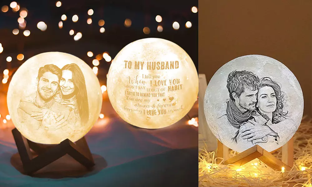 85% Off Personalized Moon Lamp from Justyling