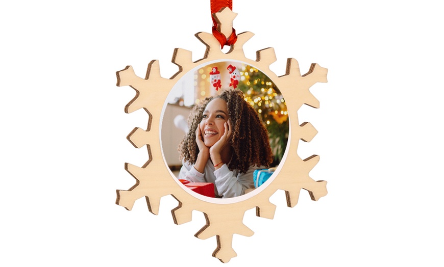 Image 10: Personalized Photo Christmas Ornaments - Up to 32% Off