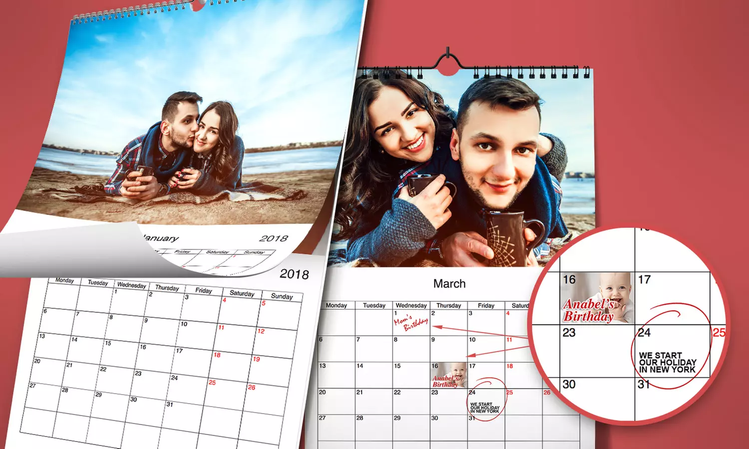 Printerpix Custom Large Wall Calendar (Up to 96% Off) - Primary Image