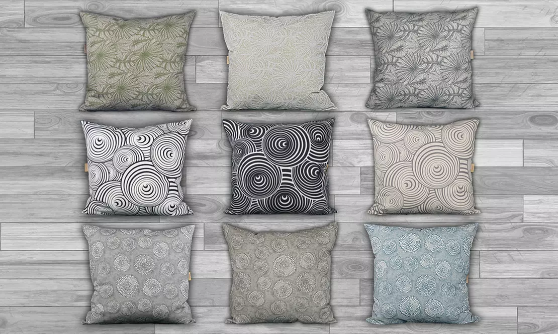 Set di 2 cuscini d'arredo, disponibili in 3 fantasie e varie misure e colori - Primary Image
