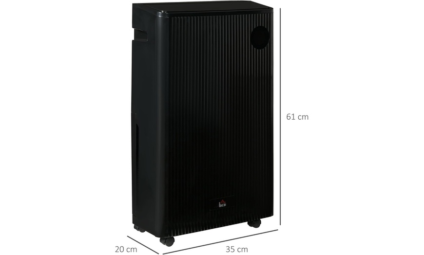 Image 10: HomCom Dehumidifier with Air Purifier and Hepa Filter