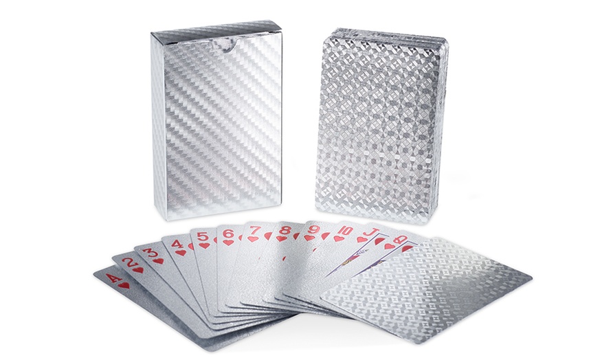 Image 7: Novelty Foil Playing Cards