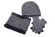 1 ou 2 sets avec bonnet, écharpe et gant tactiles pour homme molletonnés - Second Medium