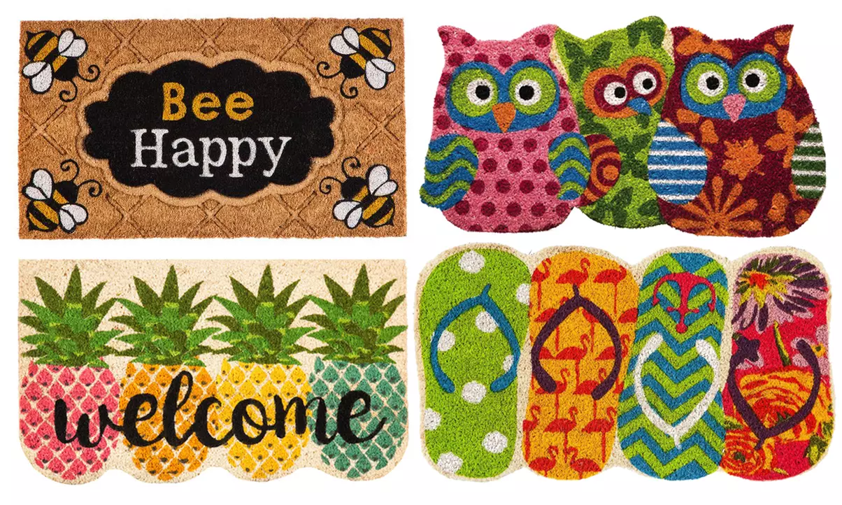Welcome Spring Coir Mat - Primary Image