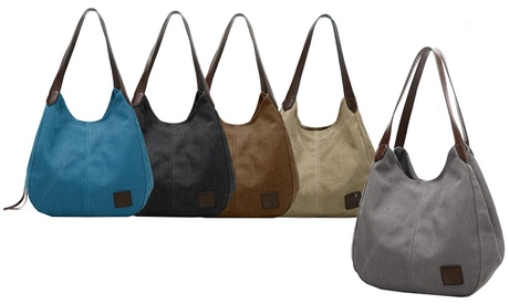 Borsa in tela da donna, disponibile in vari colori