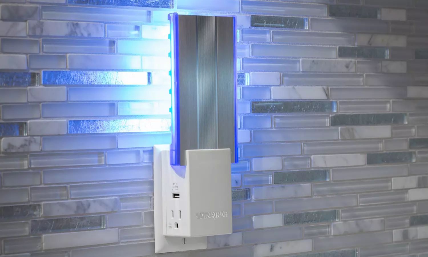 Dynatrap Indoor Light and Glue Fly Trap with USB and AC Outlets - Primary Image