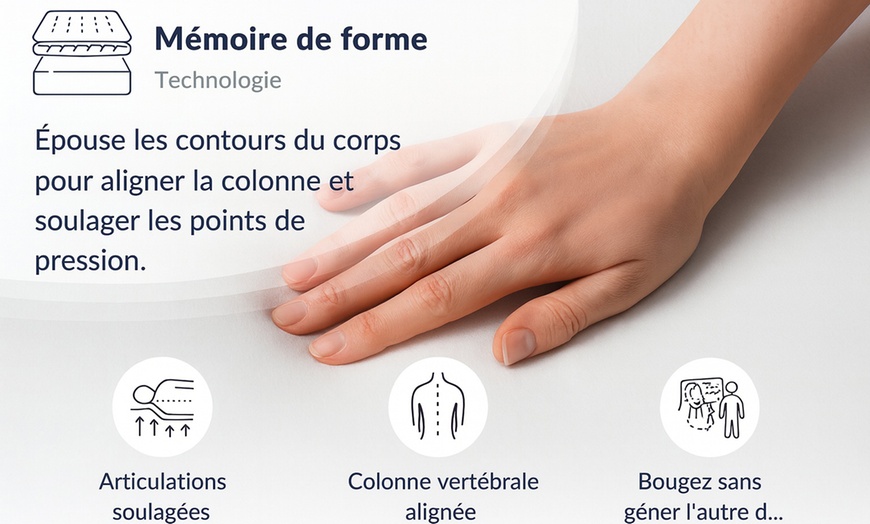 Image 6: Matelas Nirvana à mémoire de forme et mousse Supersoft