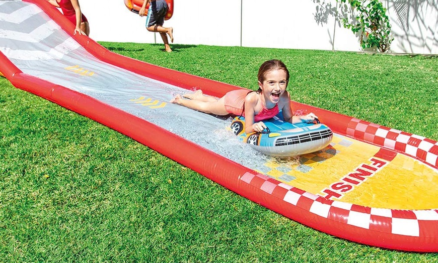 Image 3: Intex Inflatable Racing Fun Slide