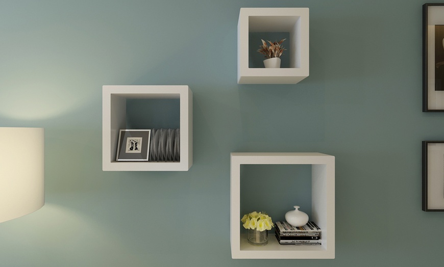 Image 10: Cuboid Shelves Set