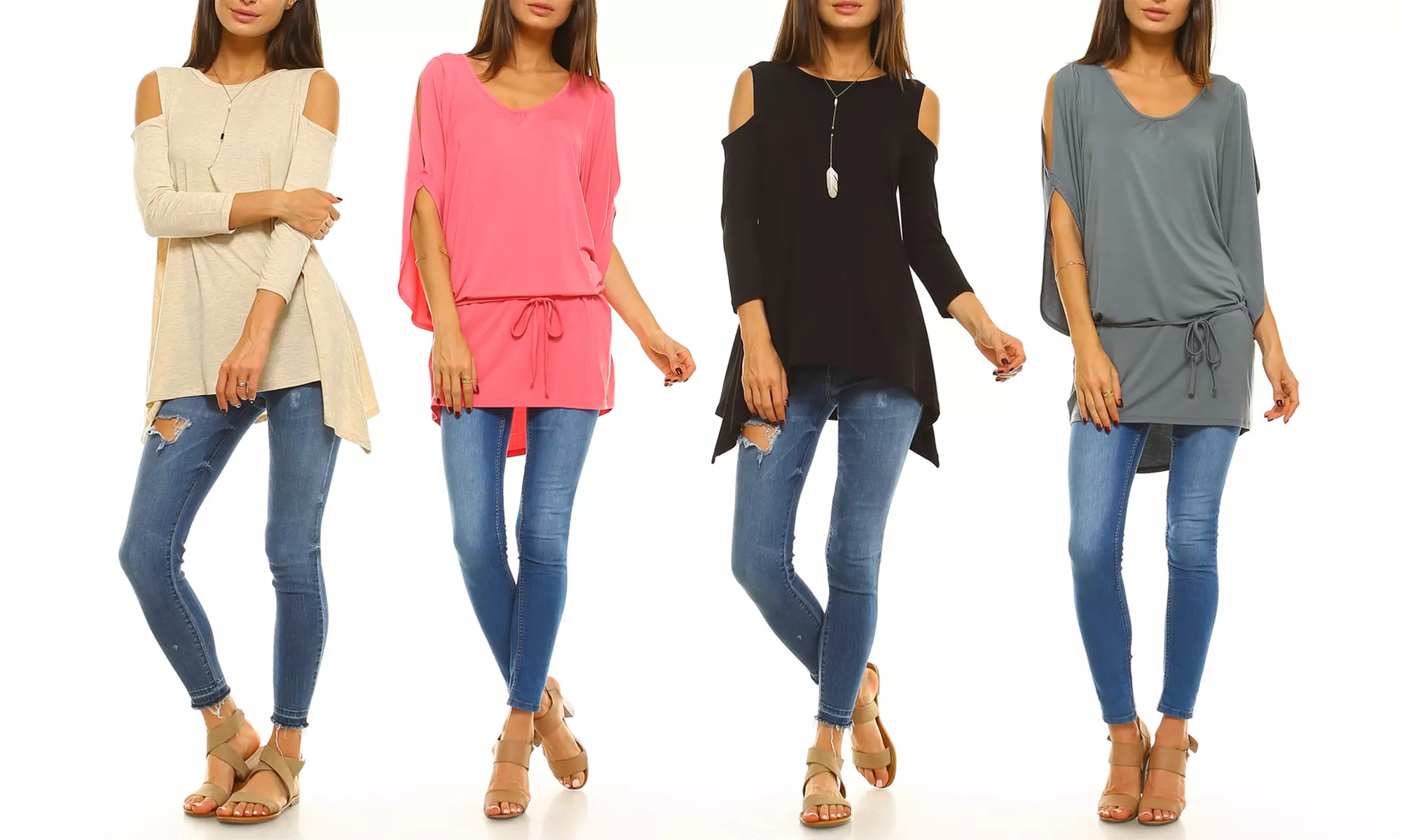 Women's Cold-Shoulder Tunic - Primary Image