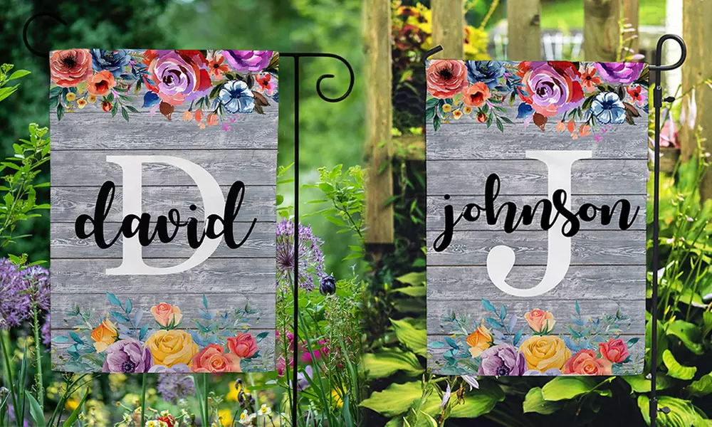 Wetterfeste Fahne mit personalisierbarer Oberfläche