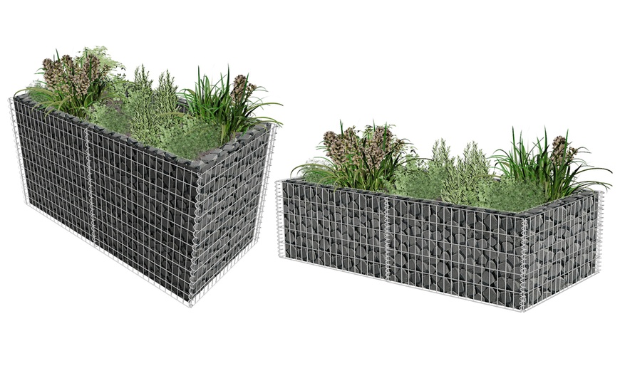 Image 1: Jardinière gabion 