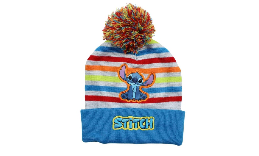 Image 3: Ensemble bonnet, gant, tour de cou Lilo & Stitch, Paw Patrol ou Minnie