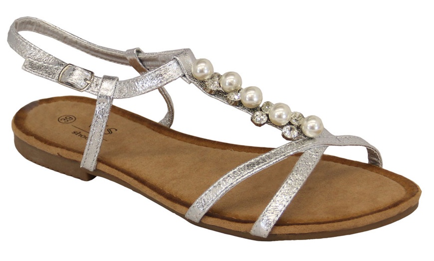 Image 9: Women's Diamante Sandals