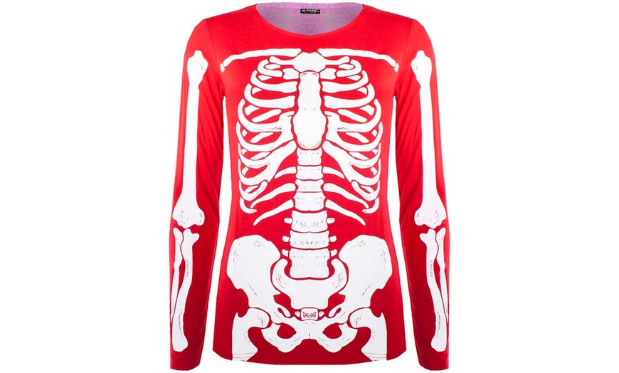 Image 5: Women's Skeleton Long-Sleeve Shirt