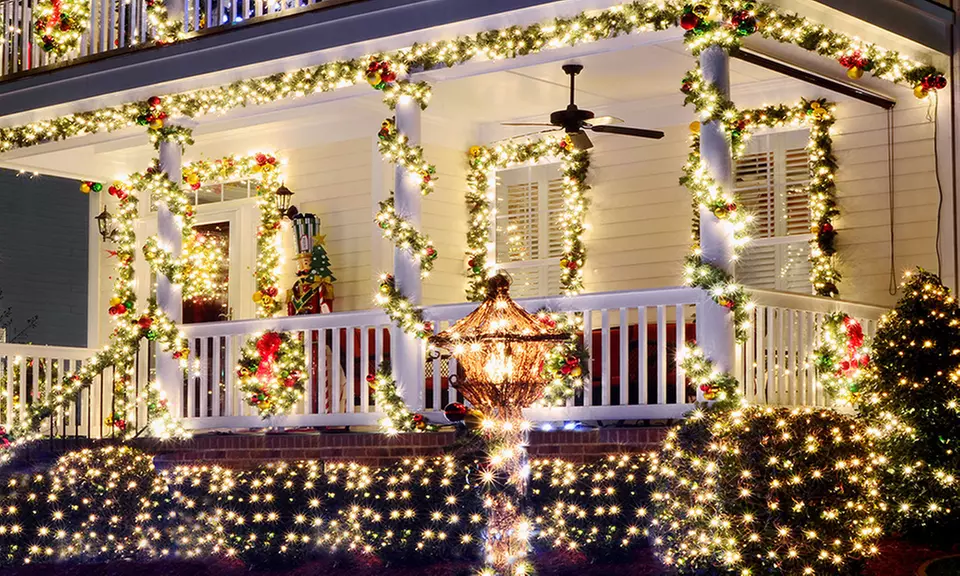 200 LED Solar-Powered Outdoor String Lights (1-, 2-, or 4-Pack) - Primary Image