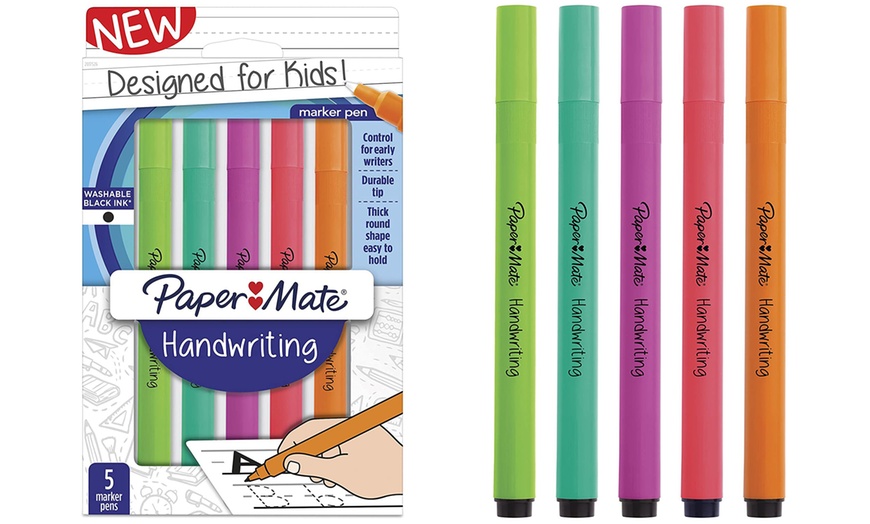 Image 1: Paper Mate Five Handwriting Pens