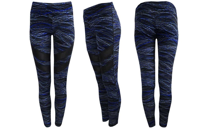 Image 5: High-Waisted Printed Leggings