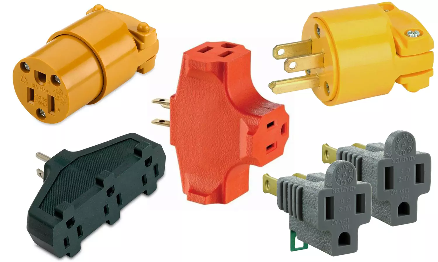 Multi-Option Wall Plug Adapters and Outlets Extensions - Primary Image