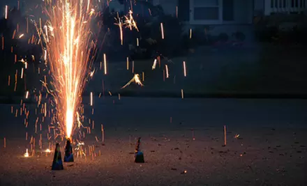 $8 for a Big-Blast Fireworks Package with Rainbow Candle from Rocket Fireworks ($16 Value) - Primary Image