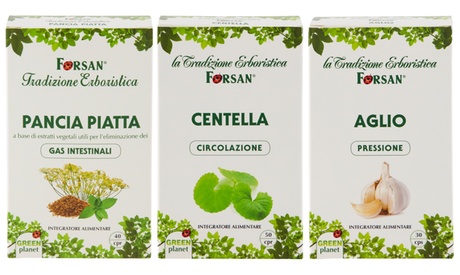 2 o 3 integratori Forsan, disponibili in varie tipologie