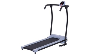 Homcom Foldable Walking Treadmill with LED Display