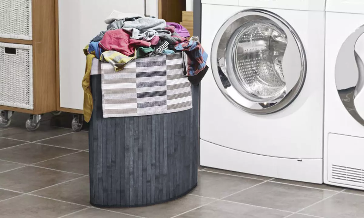 Cesto Portabiancheria In Bambù