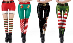 Christmas 3D Printed Leggings 