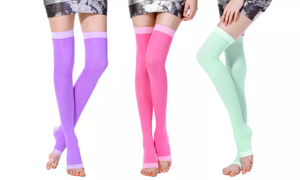 Thigh-High Compression and Detox Socks - Primary Image