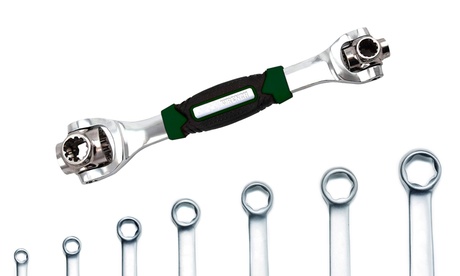 1 o 2 chiavi multiuso rotanti a 360°, con testine di varie dimensioni