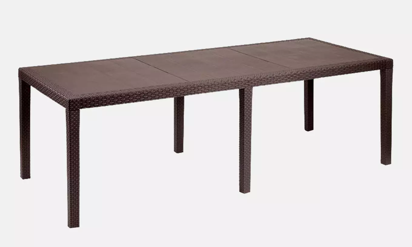 Table d'extérieur rectangulaire extensible