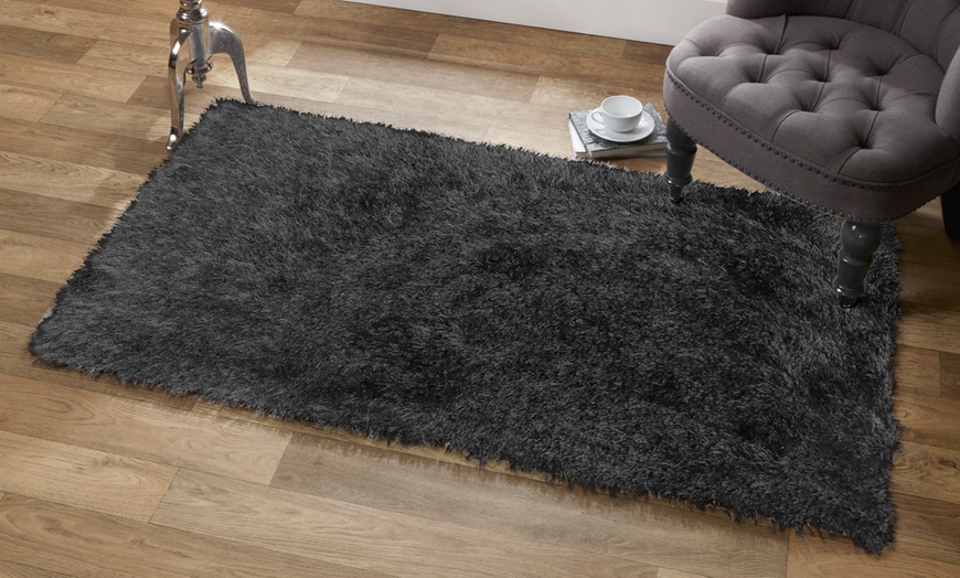 Image 10: Vienna Shimmer Shaggy Rug