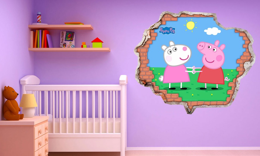 Image 3: Peppa Pig Vinyl Wall Stickers