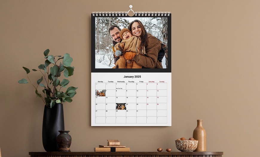 Image 1: One, Two, Three, Four, Five, or Ten Personalized A3 Photo Calendar 