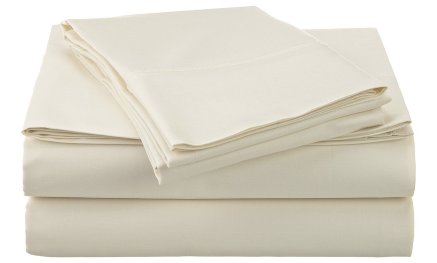 Clearance 600TC 100% Organic Cotton Premium Home Sheet Set (4-Piece ...