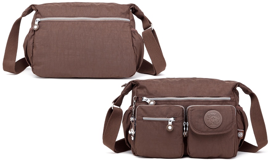 Image 12: Multi-Compartment Crossbody Bag