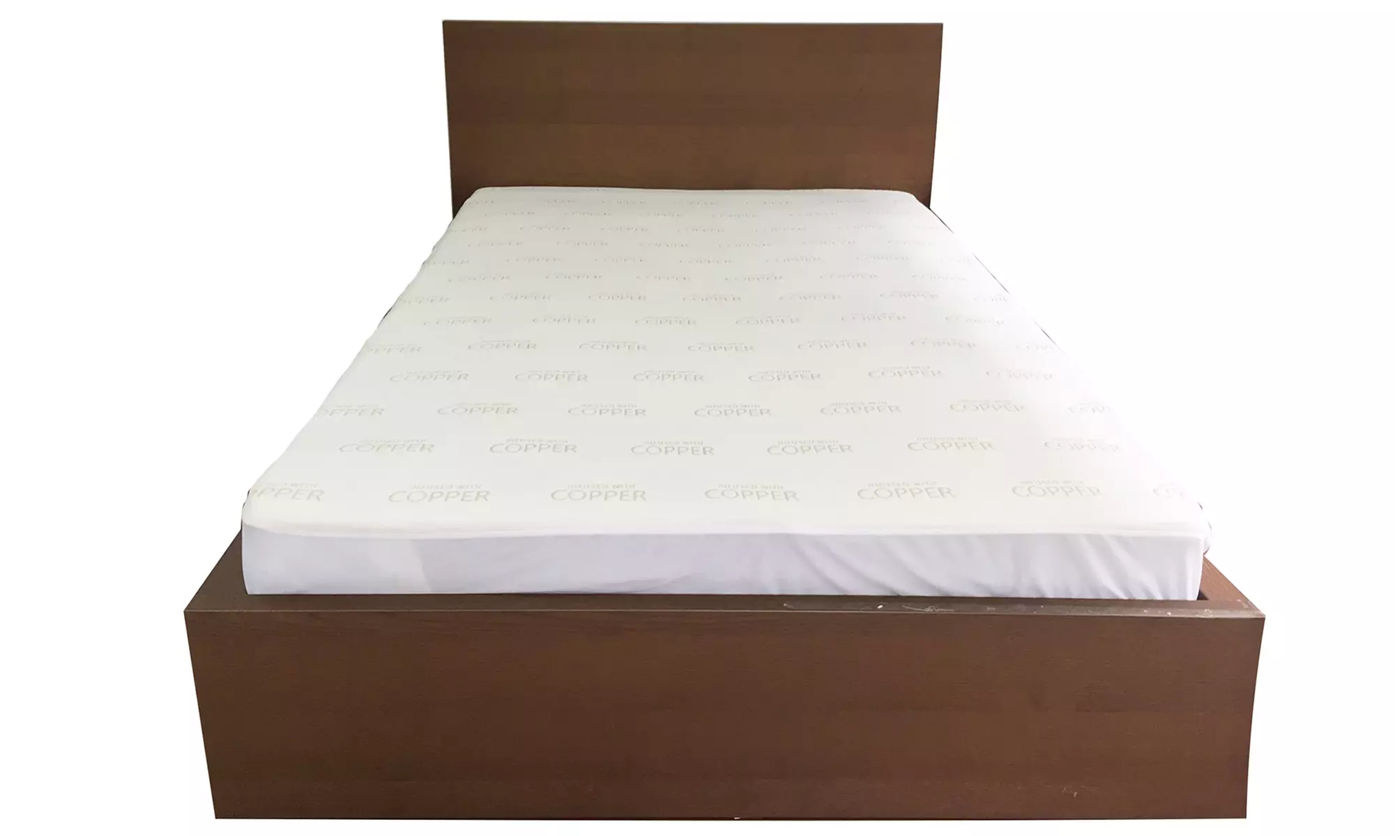 Copper-Infused Hypoallergenic Cooling Mattress Protector - Primary Image
