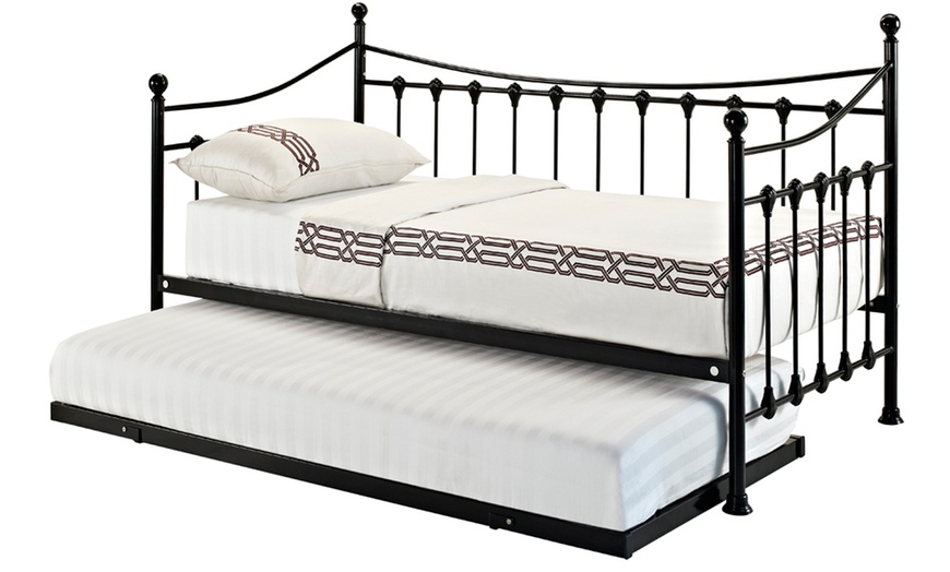 Image 5: Paris Metal Trundle for Day Bed