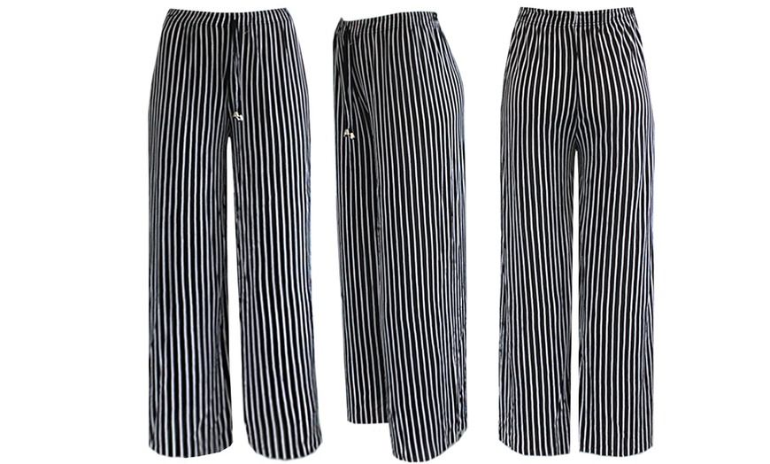 Image 4: Women's Striped Palazzo Trousers