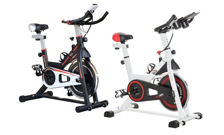 Image 2: Homcom Exercise Bikes