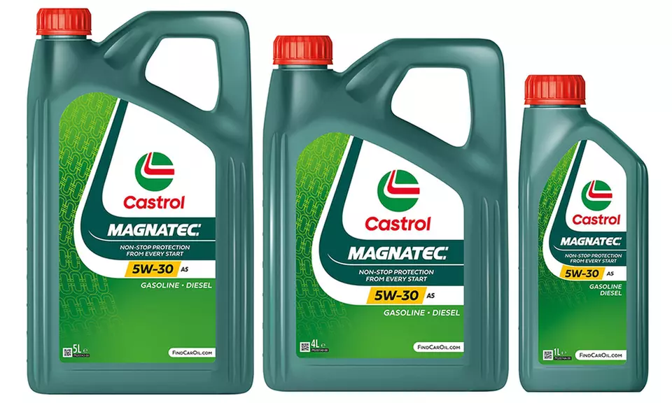 1L, 4L or 5L's of Castrol Magnatec Car Engine Oil with Dual lock Technology - Primary Image