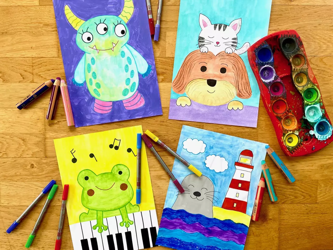 1 Monat Online-Malkurs für Kinder