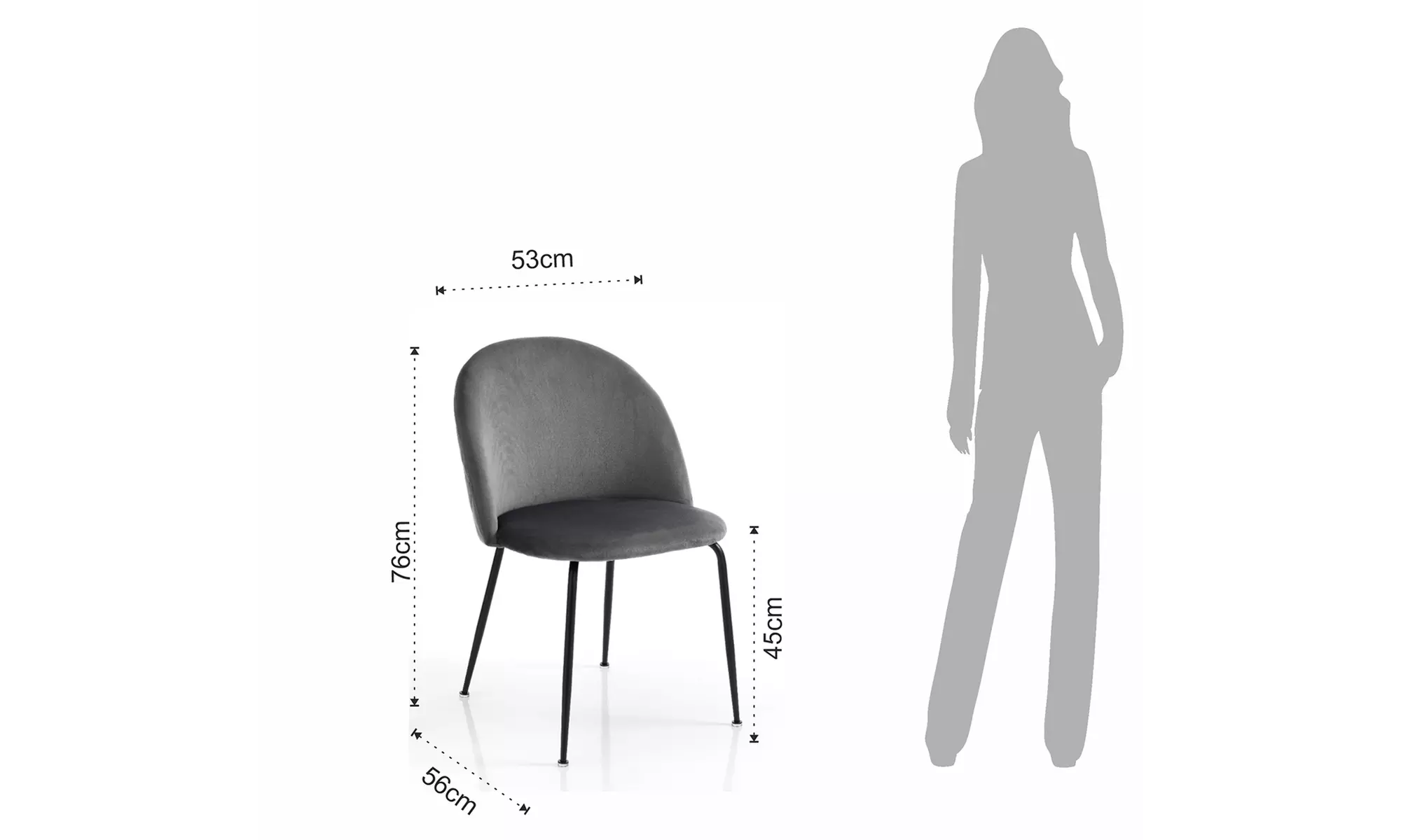 Set di 4 sedie Selly