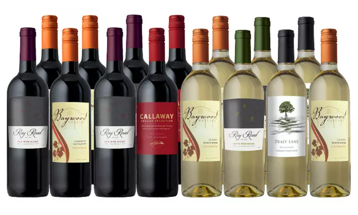 All American Wines 15-Pack (Red, White, or Mixed) (77% Off) - Primary Image