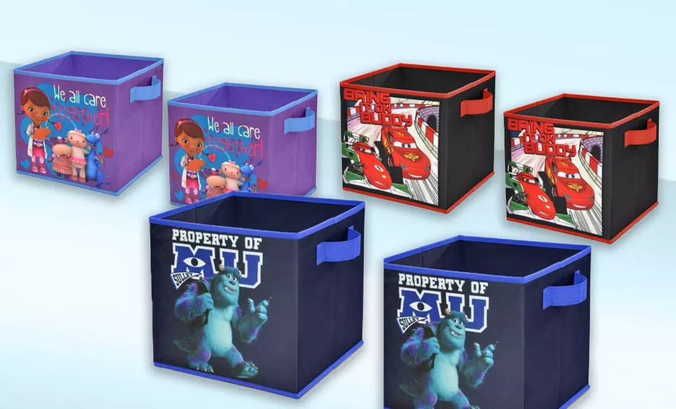 $9.99 for a 2-Pack of Licensed Kids' Storage Cubes ($29.99 List Price). Multiple Designs Available. Free Returns. - Second Medium